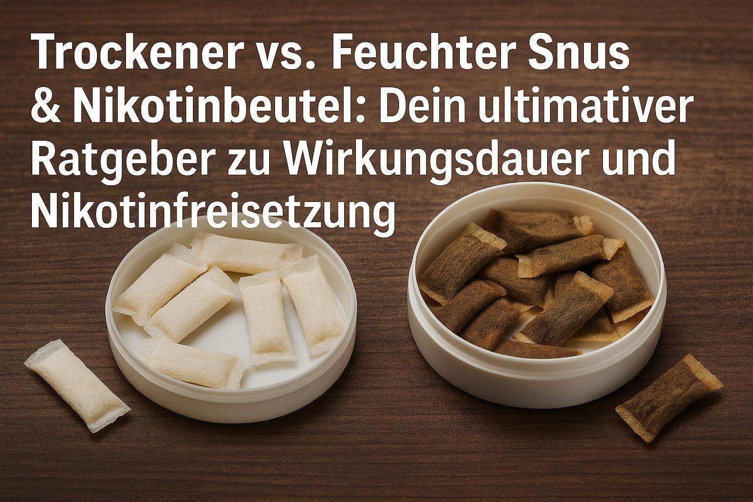 Trockener vs. Feuchter Snus & Nikotinbeutel: Dein ultimativer Ratgeber zu Wirkungsdauer und Nikotinfreisetzung
