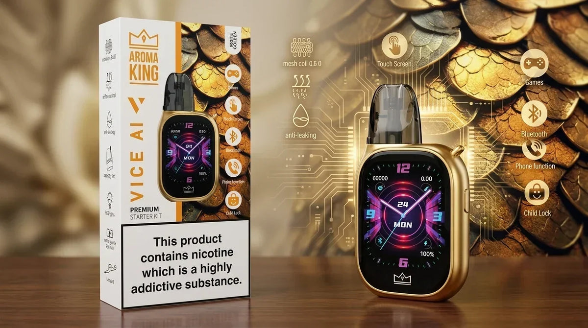 Aroma King VICE AI Starter Kit Gold E-Zigarette mit Pod