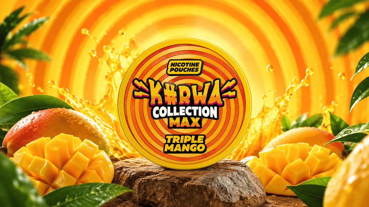 Kurwa Max Triple Mango 43mg Nikotinbeutel Dose