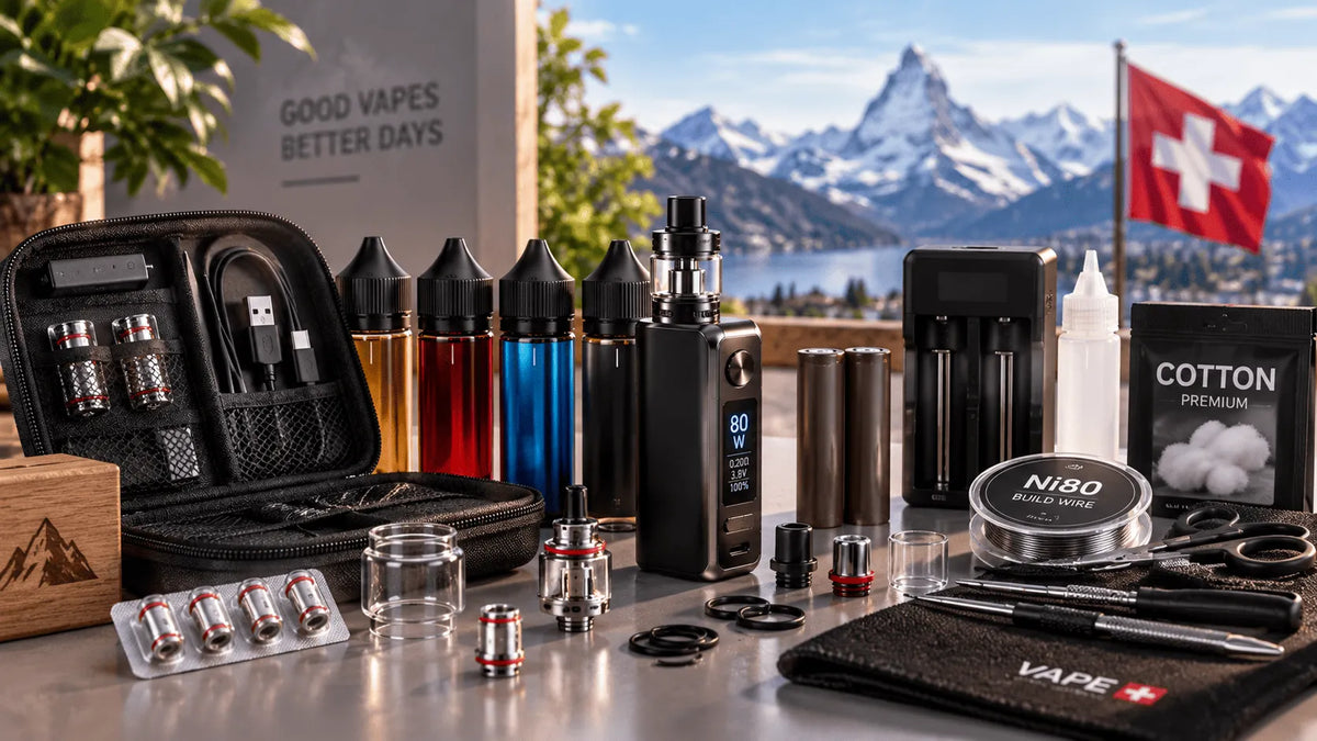 Verschiedene Vape Geräte und Pod-Systeme im Vergleich für die Schweiz