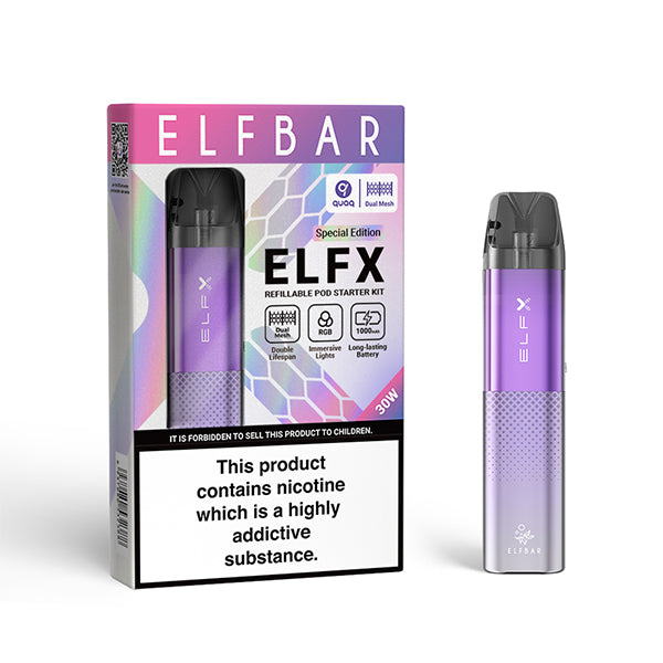 Elf Bar ELFX Open Vape Kit – Purple
