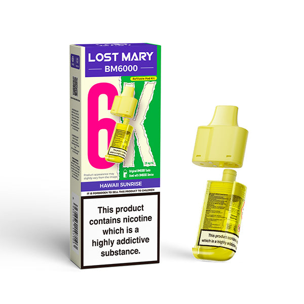 Lost Mary BM6000 Prefilled Pods – Hawaii Sunrise – 20mg/ml