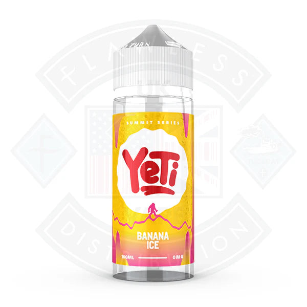 Yeti Summit Series – Banana Ice – 0 mg – 100 ml Shortfill