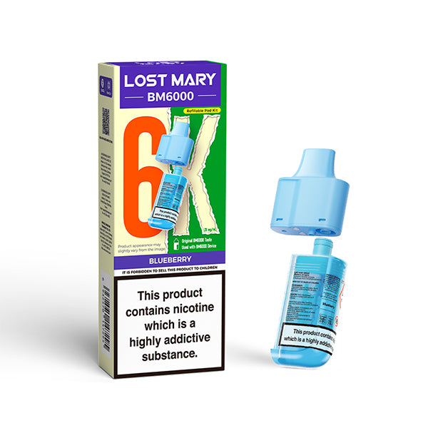 Lost Mary BM6000 Prefilled Pods – Blueberry – 20mg/ml