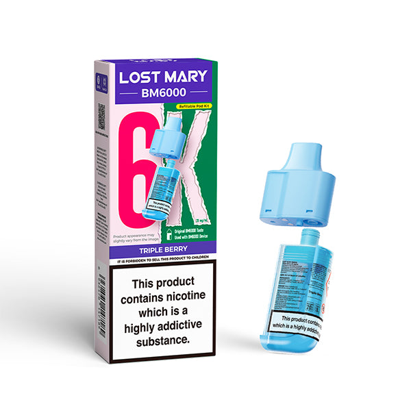 Lost Mary BM6000 Prefilled Pods – Triple Berry – 20mg/ml