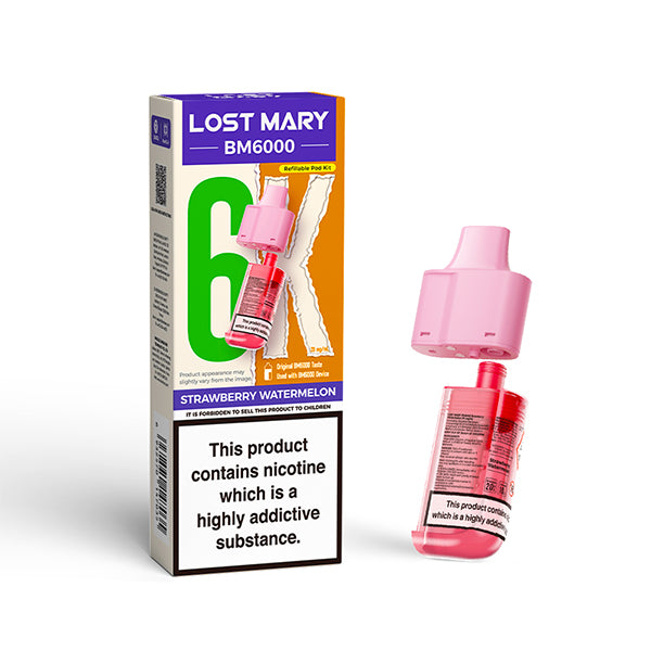 Lost Mary BM6000 Prefilled Pods – Strawberry Watermelon – 20mg/ml