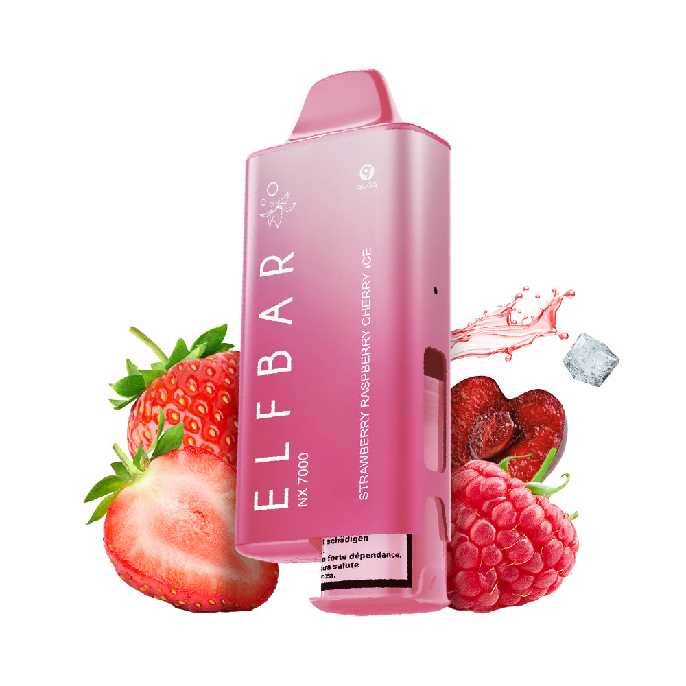 Elfbar - NX 7000 Kit - Strawberry Raspberry Cherry Ice