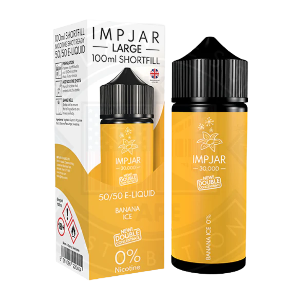 IMP JAR Large - Shortfill - Doubleconcentrate - Banana Ice 100ml 0mg
