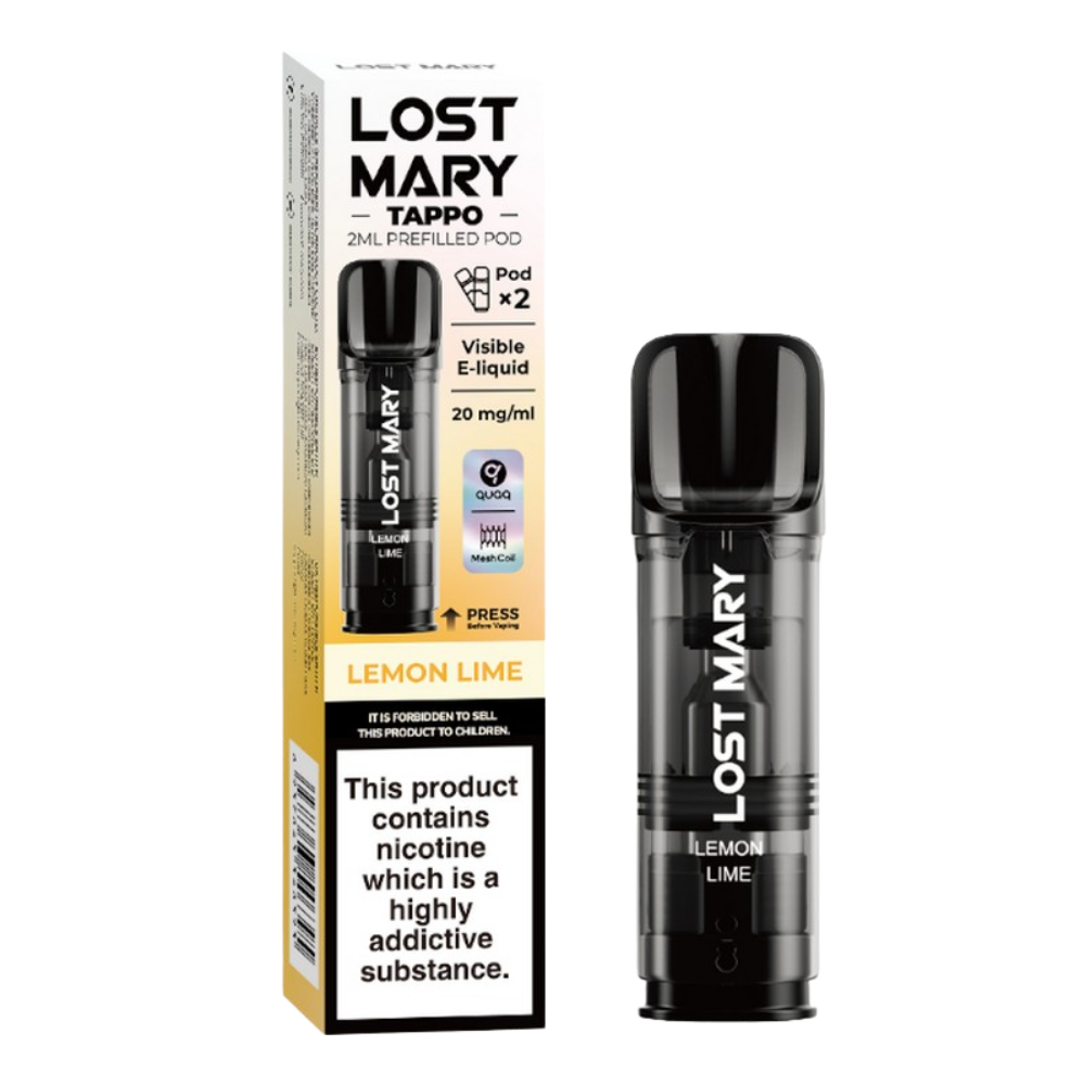 Lost Mary - Tappo Lemon Lime Prefilled Pods 20mg - 2 Pack