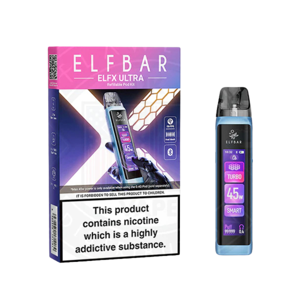 Elf Bar ELFX Ultra Vape Kit - Blue for Vapers  Snustrend - Snus, Vapes &  Schnupf