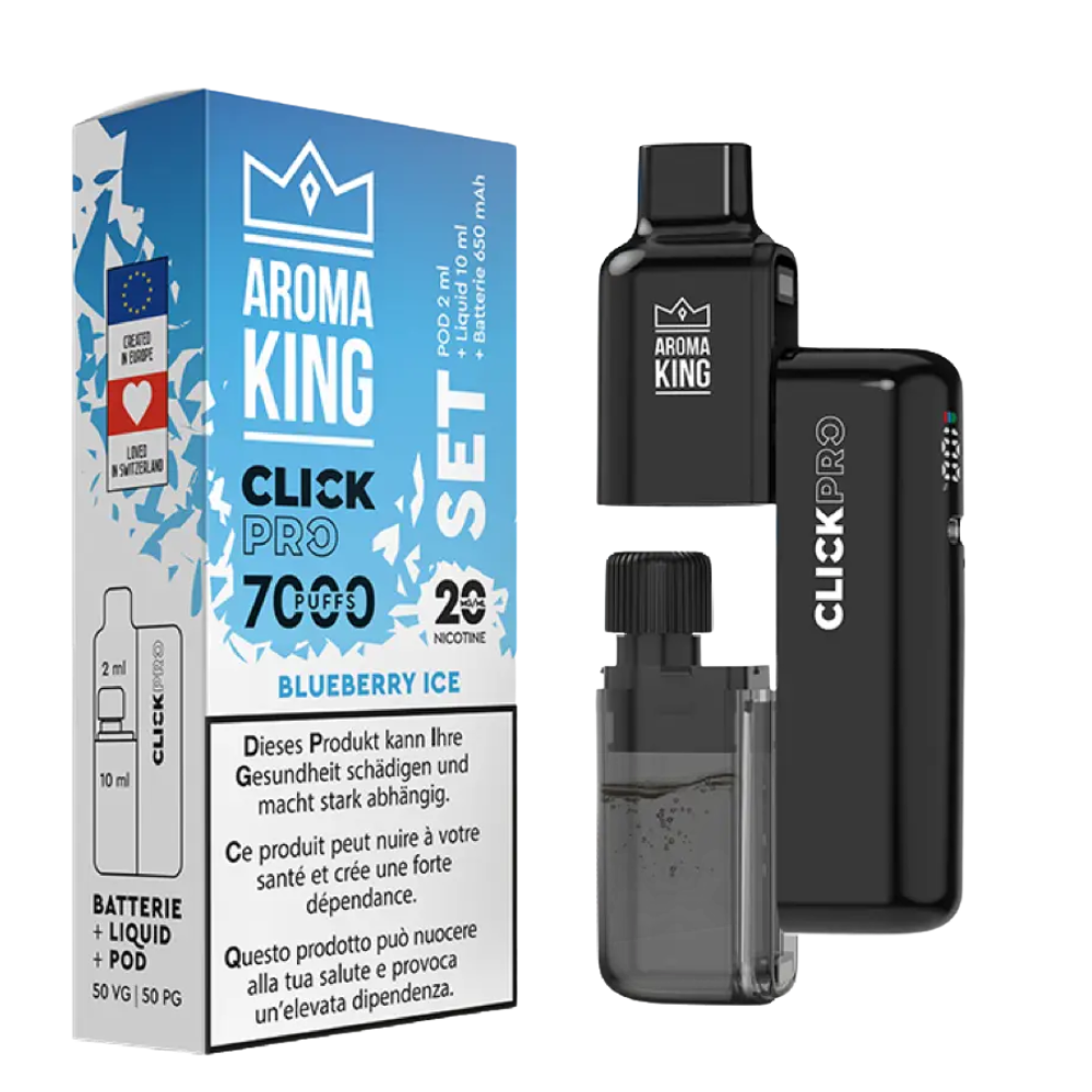Aroma King - Click Pro 7000 SET Blueberry Ice
