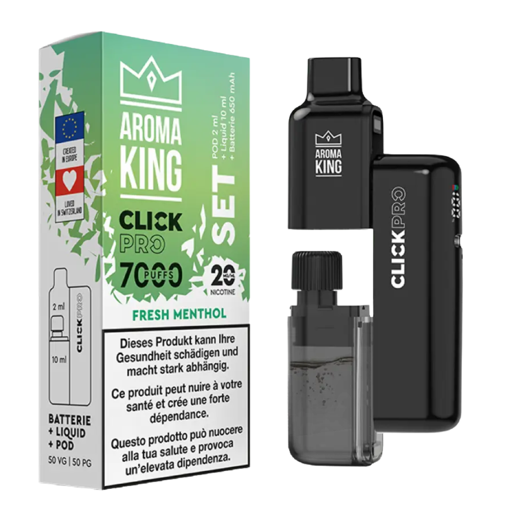 Aroma King - Click Pro 7000 SET Fresh Menthol