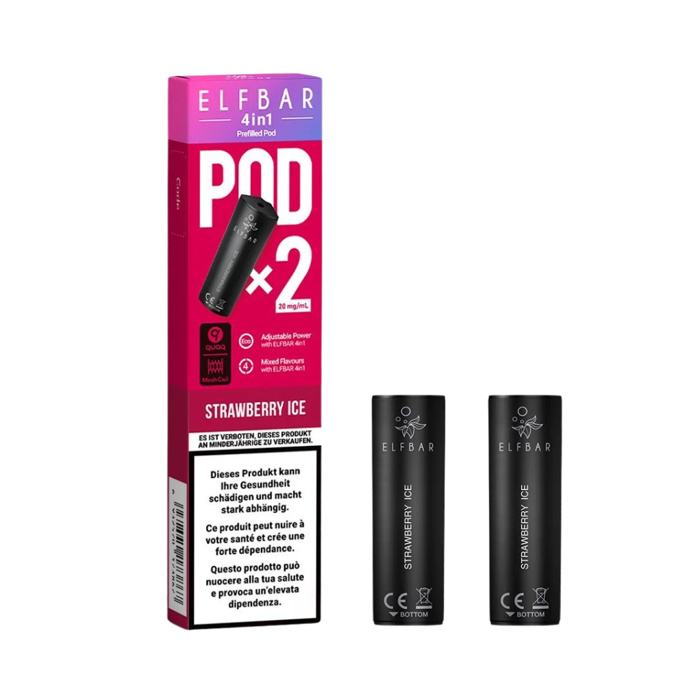 Elf Bar - 4in1 Pod - 2 x 2ml - Strawberry Ice