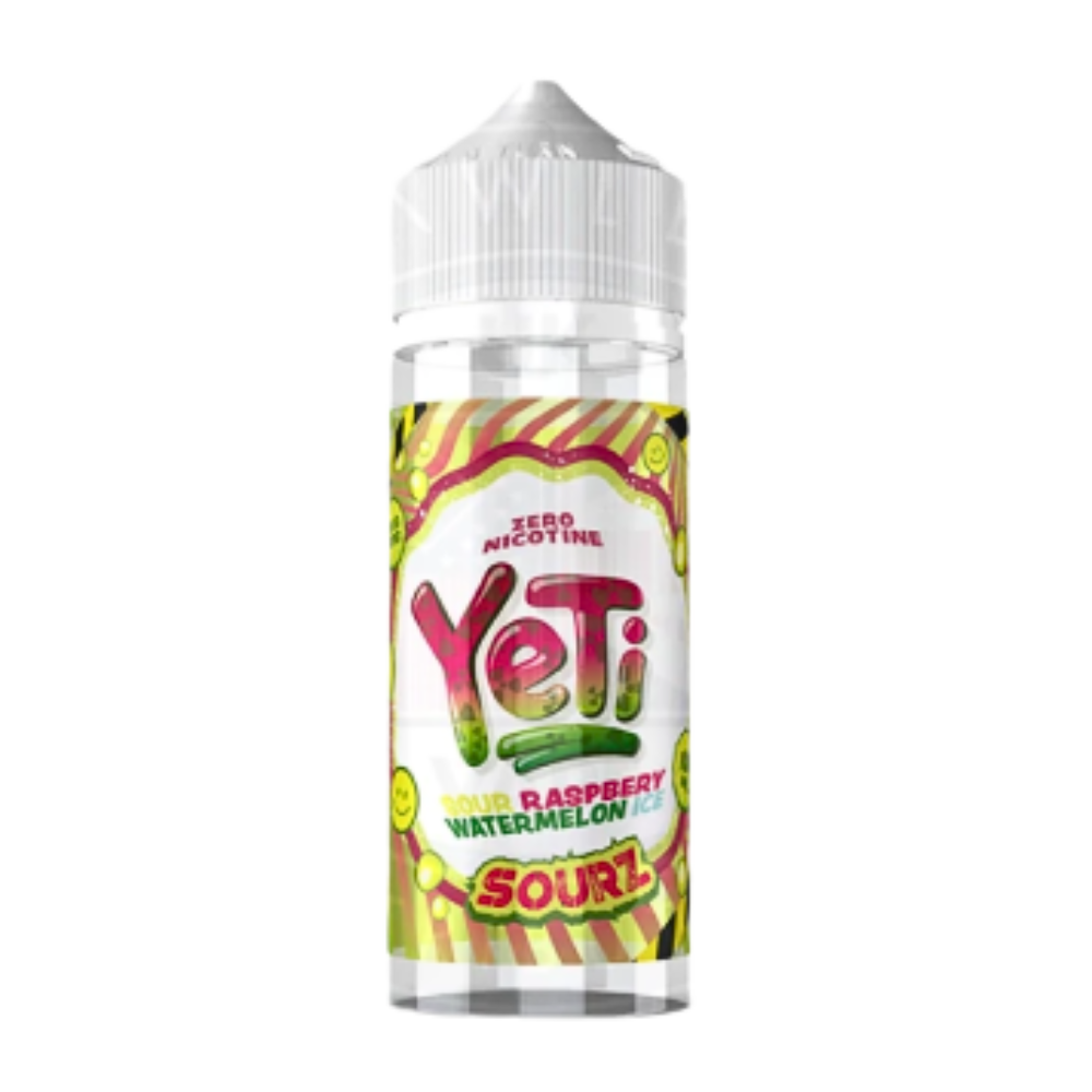 Yeti - E-Liquid Shortfill - Sourz Raspberry Watermelon Ice 0mg 100ml