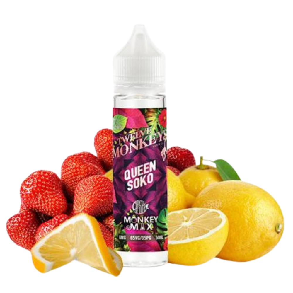 Twelve Monkeys - Shortfill - (Circle of Life Series) -Queen Soko 0mg 50ml