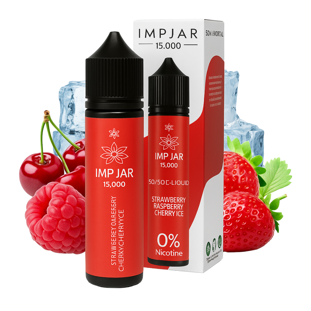 IMP JAR - E-Liquid - Strawberry,Raspberry & Cherry Ice 50ml