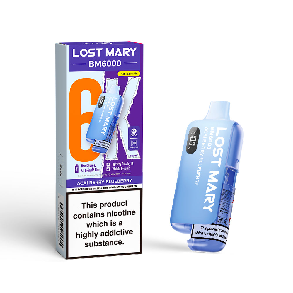 Lost Mary BM6000 Prefilled Pod Kit – Acai Berry Blueberry
