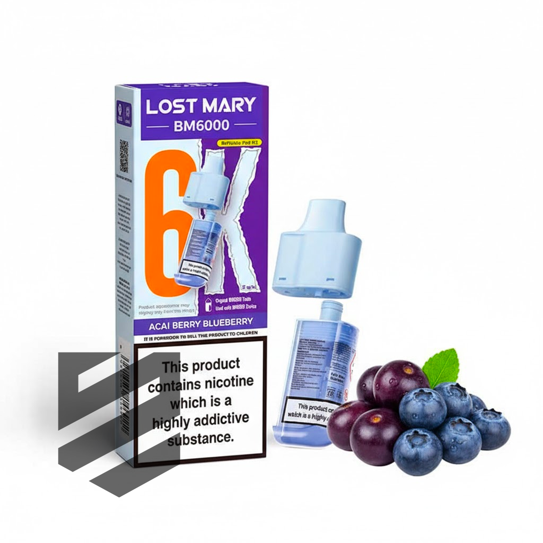 Lost Mary BM6000 Prefilled Pods – Acai Berry Blueberry – 20mg/ml