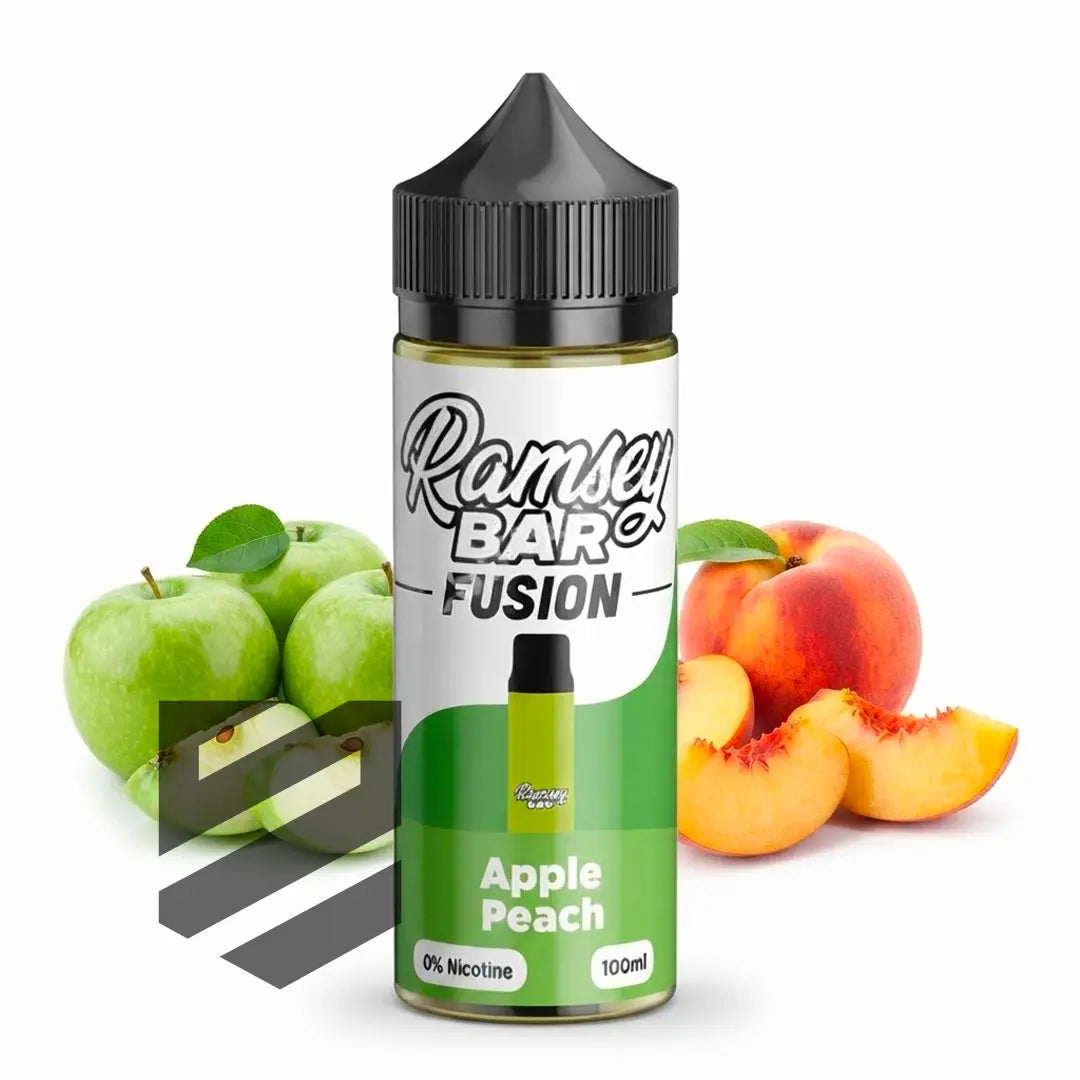 Ramsey - E-Liquid Shortfill - Bar Fusion- Apple Peach 0mg 100ml