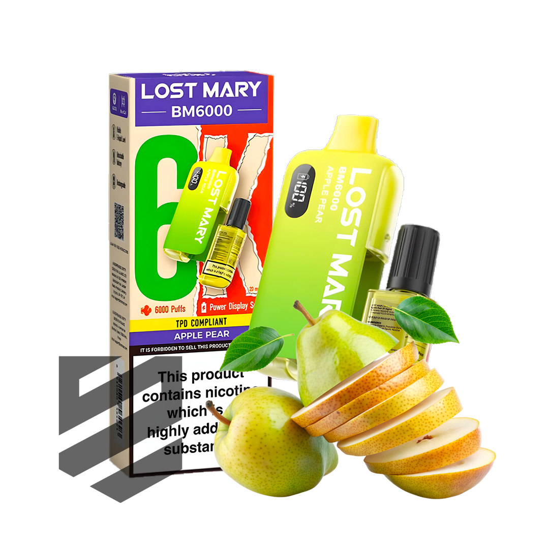 LOST MARY BM6000 Apple Pear Vape | Snustrend Snustrend - Snus, Vapes & Schnupf LOST MARY BM6000 Apple Pear Vape | Snustrend Snustrend - Snus, Vapes & Schnupf
