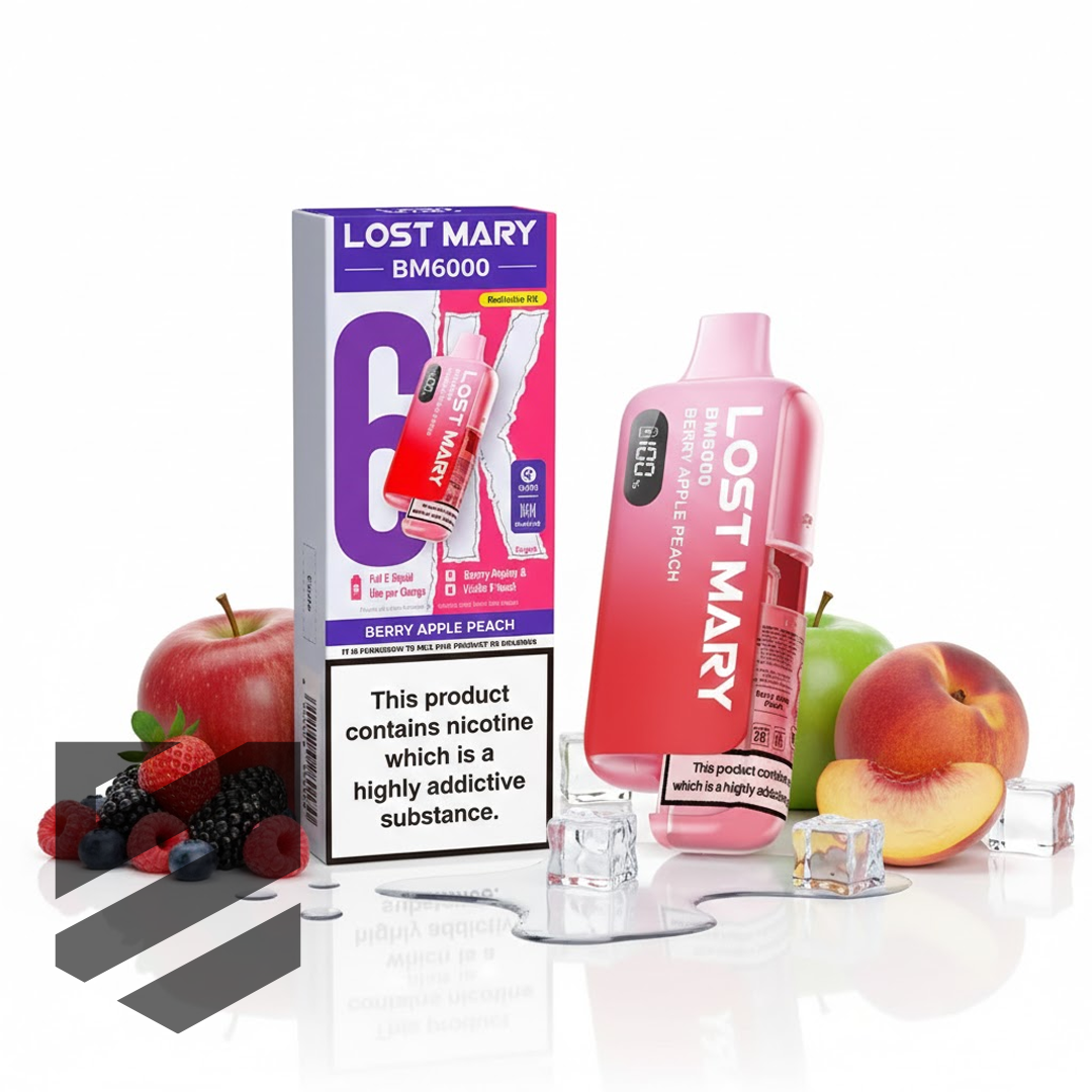Lost Mary BM6000 Prefilled Pod Kit – Berry Apple Peach