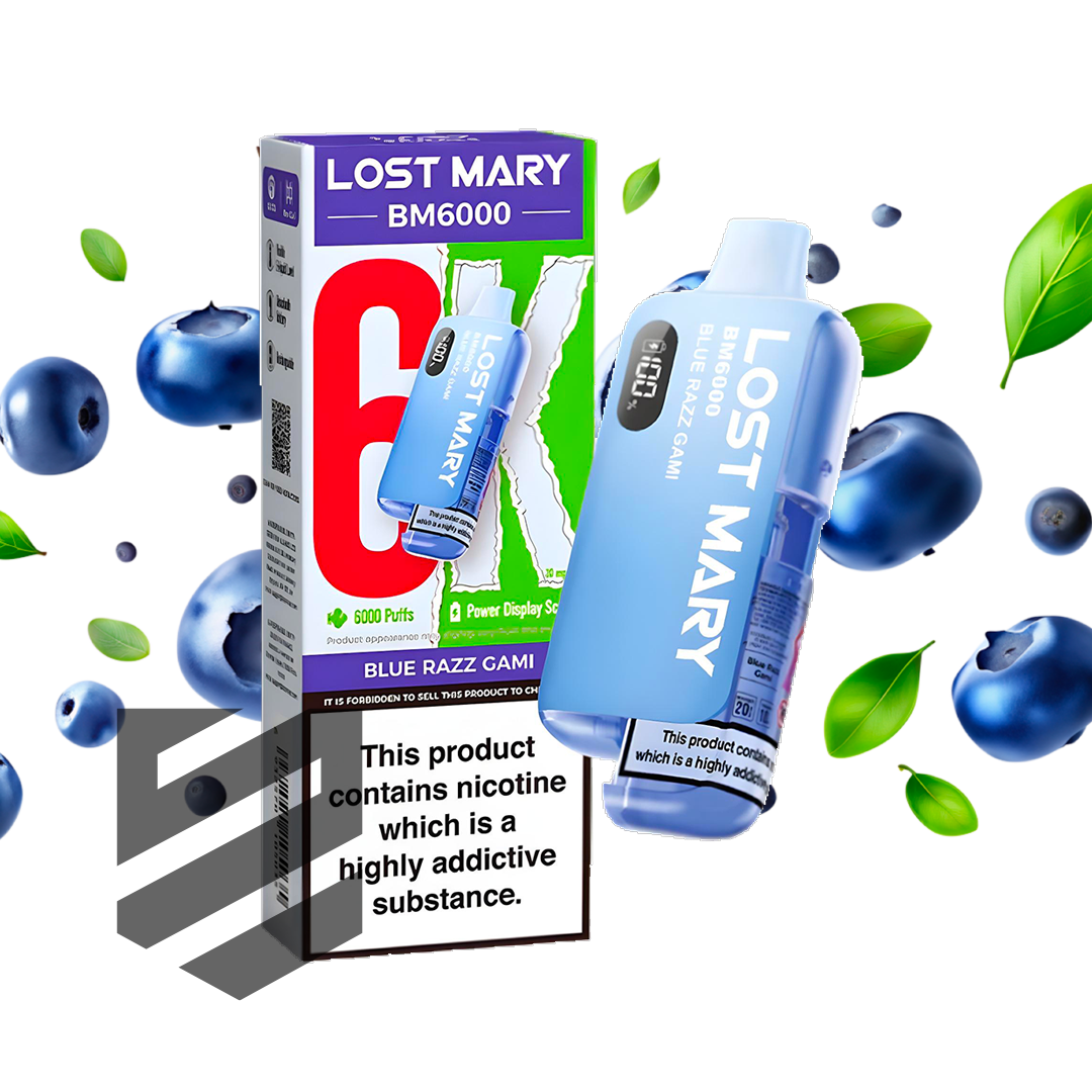 Lost Mary - BM6000 - Blue Razz Gami - Vape Kit