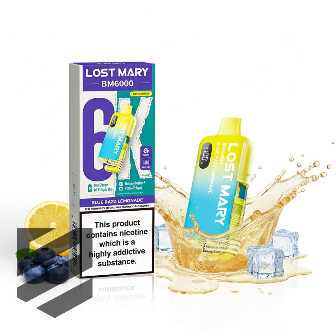 Lost Mary BM6000 Prefilled Pod Kit – Blue Razz Lemonade