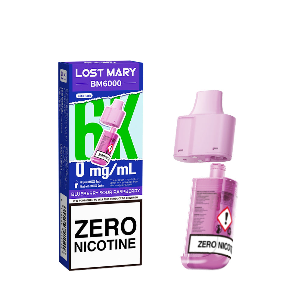 Lost Mary BM6000 Prefilled Pod ZERO - Blueberry Sour Raspberry
