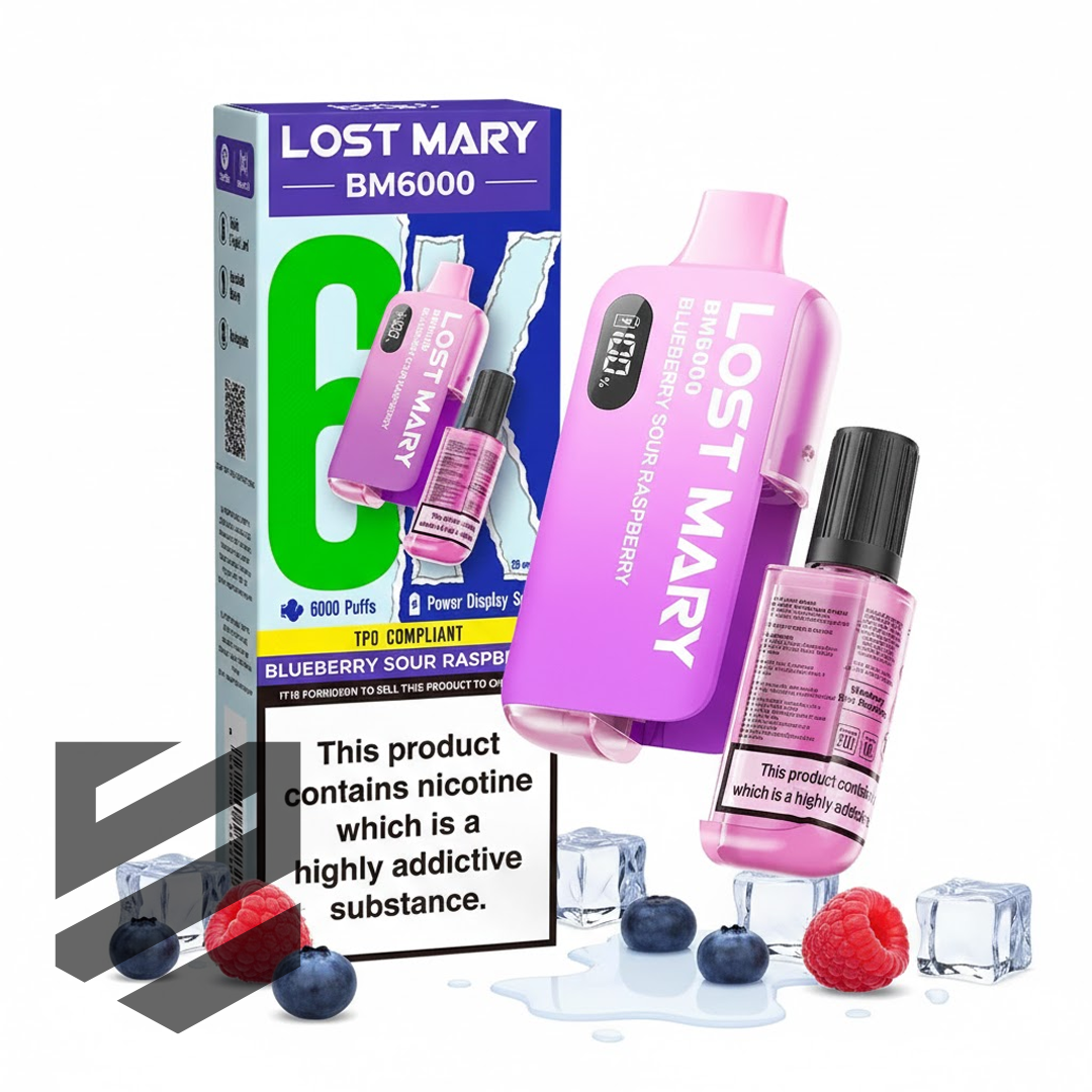 LOST MARY BM6000 Blueberry Sour Raspberry Vape | Snustrend  Snustrend -  Snus, Vapes & Schnupf