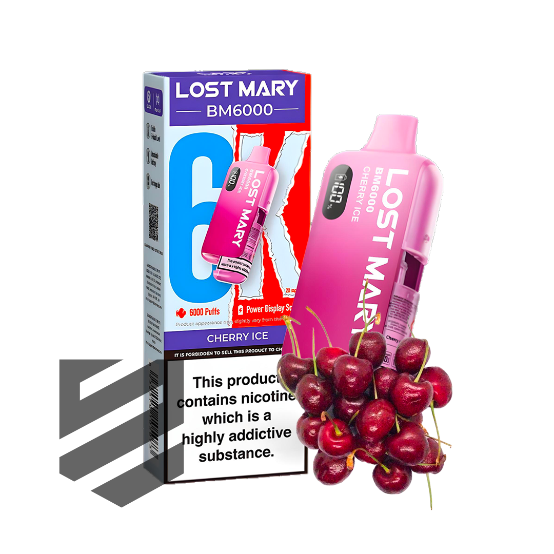 LOST MARY BM6000 | Cherry Ice | Vape Kit Snustrend - Snus, Vapes & Schnupf LOST MARY BM6000 | Cherry Ice | Vape Kit Snustrend - Snus, Vapes & Schnupf