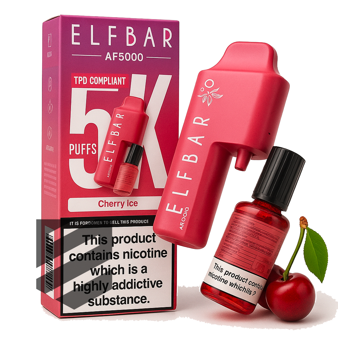 Vape ELF BAR AF5000 Cherry Ice acquistare in Svizzera | Tendenza dello snus Snustrend - Snus, Vapes & Schnupf Vape ELF BAR AF5000 Cherry Ice acquistare in Svizzera | Tendenza dello snus Snustrend - Snus, Vapes & Schnupf