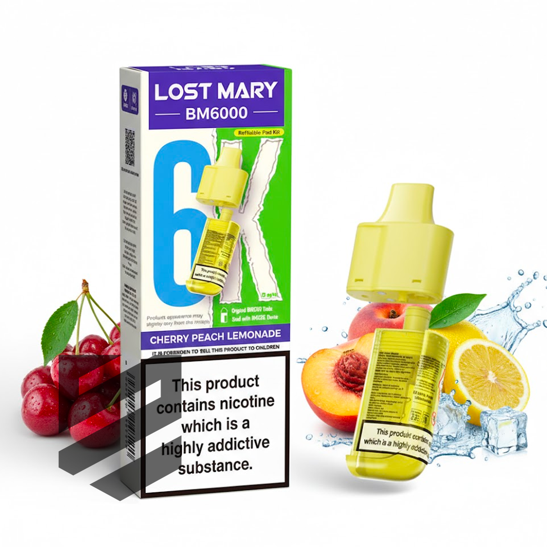 Lost Mary BM6000 Prefilled Pods – Cherry Peach Lemonade – 20mg/ml