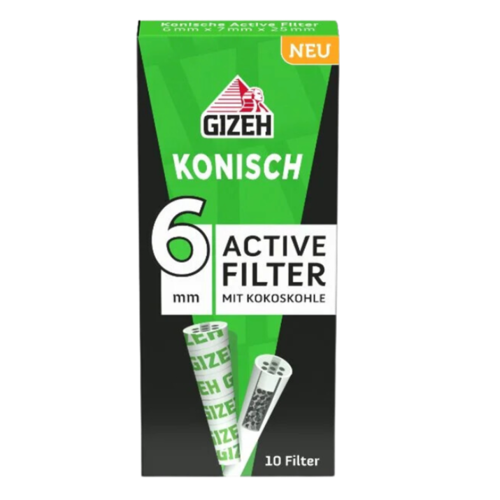 GIZEH - Active Filter konisch - Black