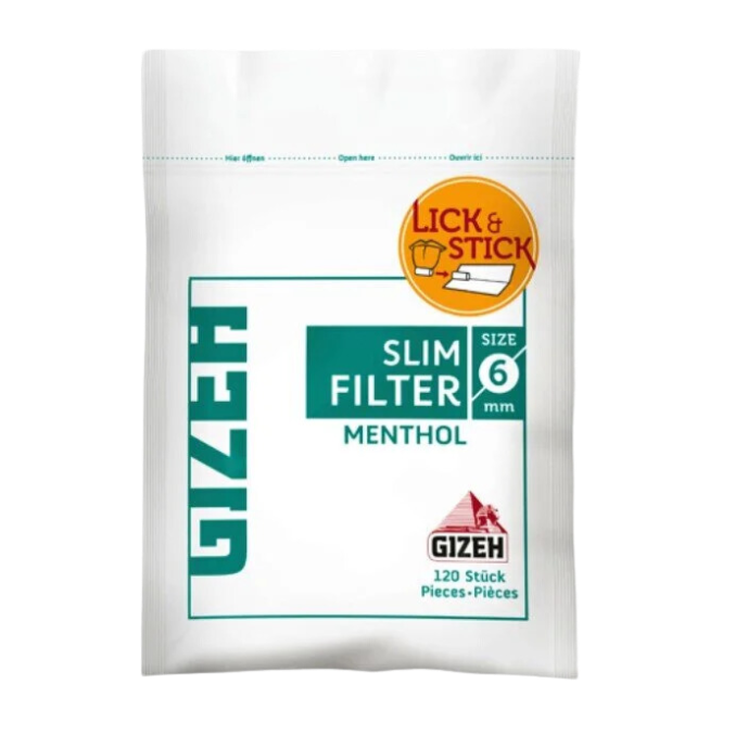 GIZEH - Slim Filter - Menthol - Bag