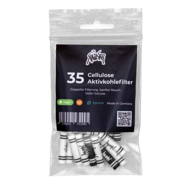 Kailar - 35 Slim Cellulose Aktivkohlefilter - Mix