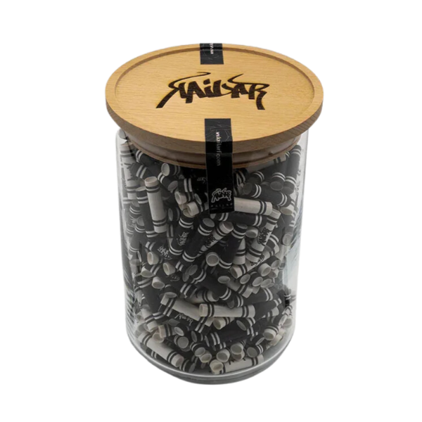 Kailar - 500er Glas Cellulose Aktivkohlefilter - Mixed - Black & White
