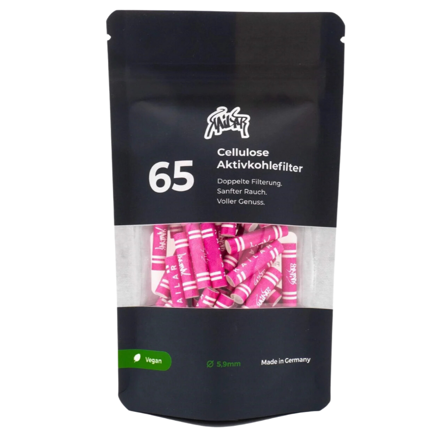Kailar - 65 Slim Cellulose Aktivkohlefilter - Pink