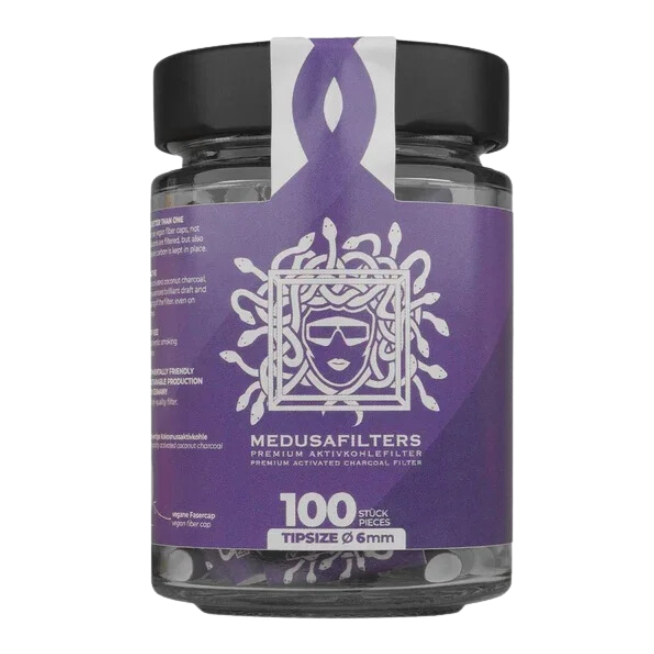 MedusaFilters - 100er Glas - VIOLET - Hybrid Aktivkohlefilter