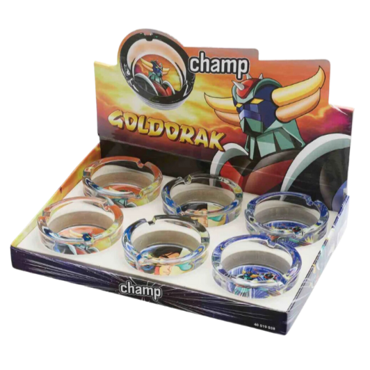 Goldorak Glas Aschenbecher rund