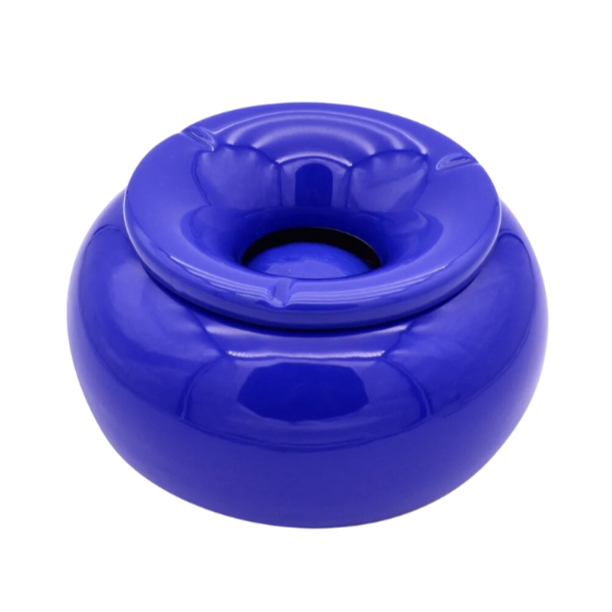 Keramik Aschenbecher XXL Moroccan - Blau & Orange