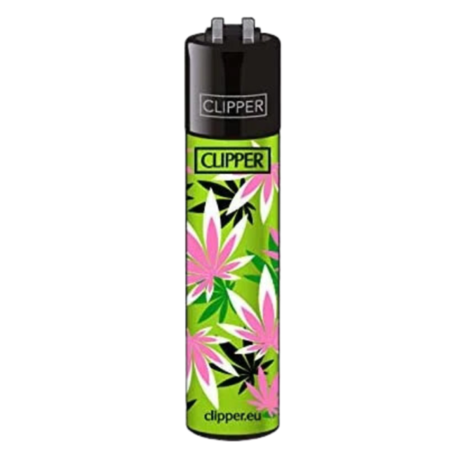 Clipper - Pink Hemp Leaves Green
