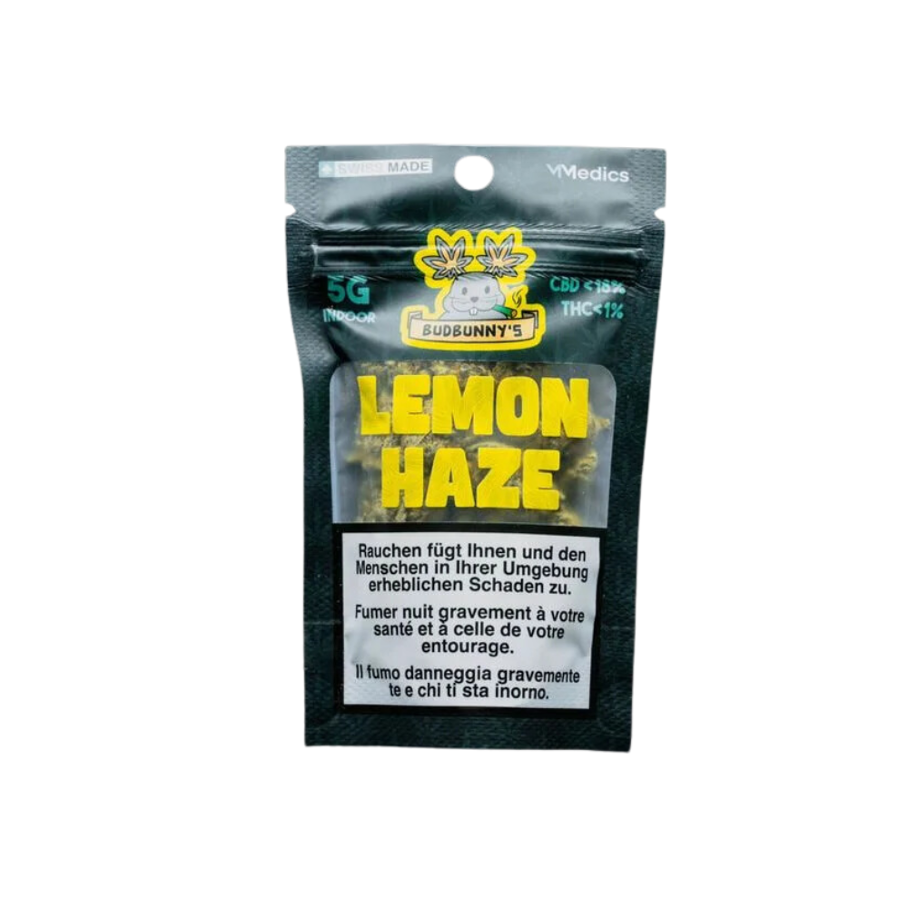 BudBunny - Lemon Haze - Indoor CBD Blüten - 5g