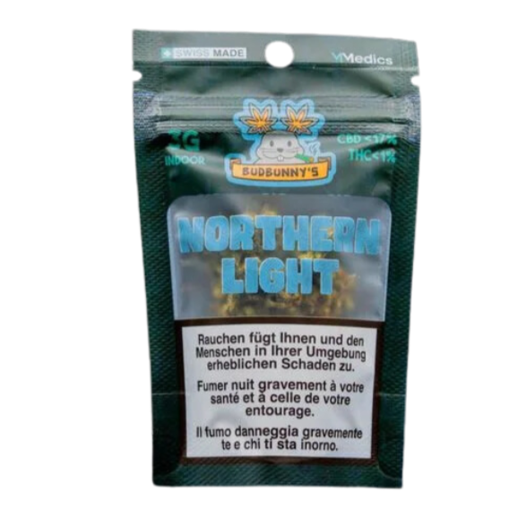 BudBunny - Northern Light - Indoor CBD Blüten - 3g