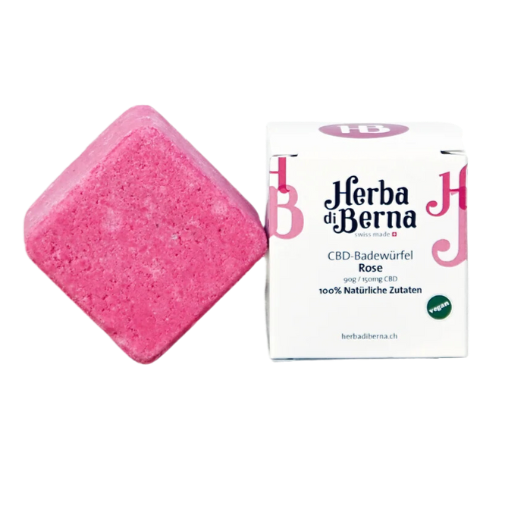 Herba di Berna - CBD Badewürfel - 150mg CBD - Rose