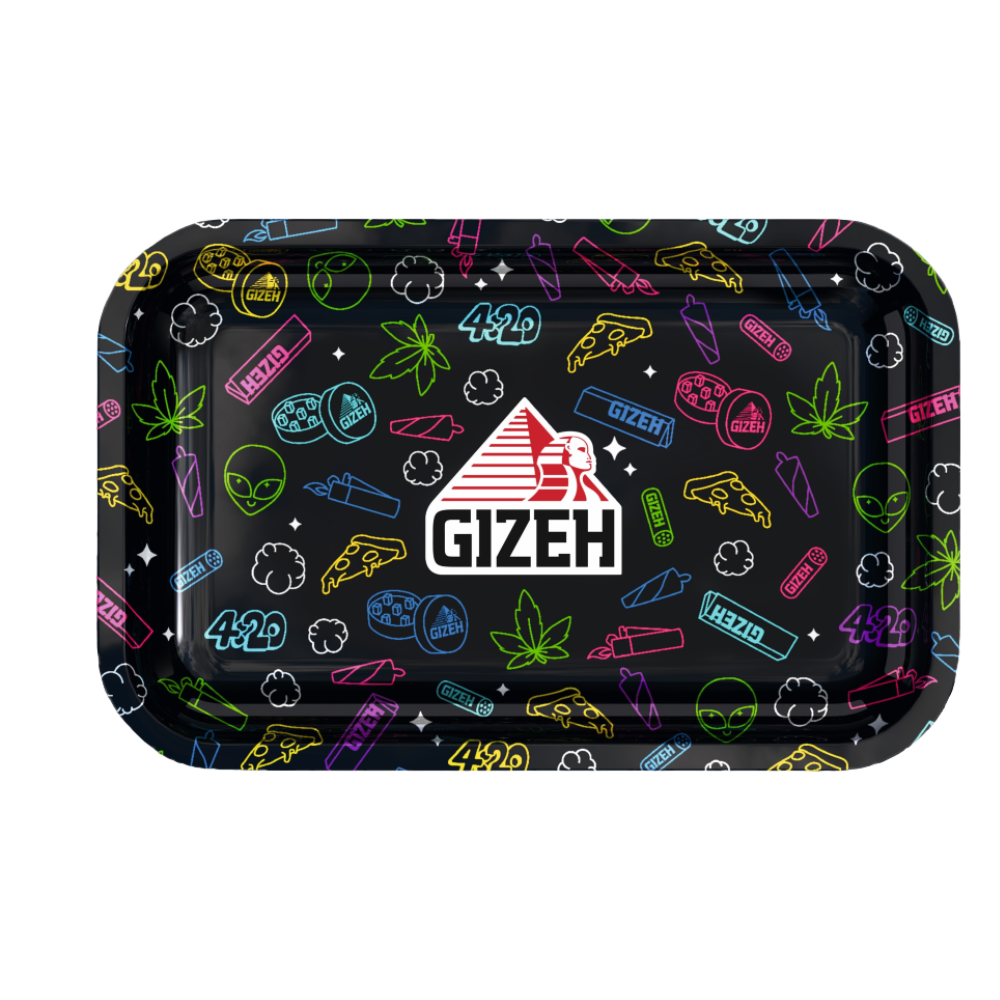 GIZEH - Rolling Tray Medium - 27.5 x 17.5cm - Comic black - Medium