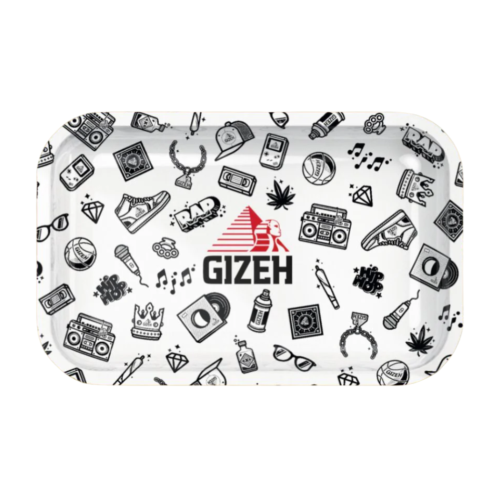 GIZEH - Rolling Tray Medium - 27.5 x 17.5cm - Comic white - Medium