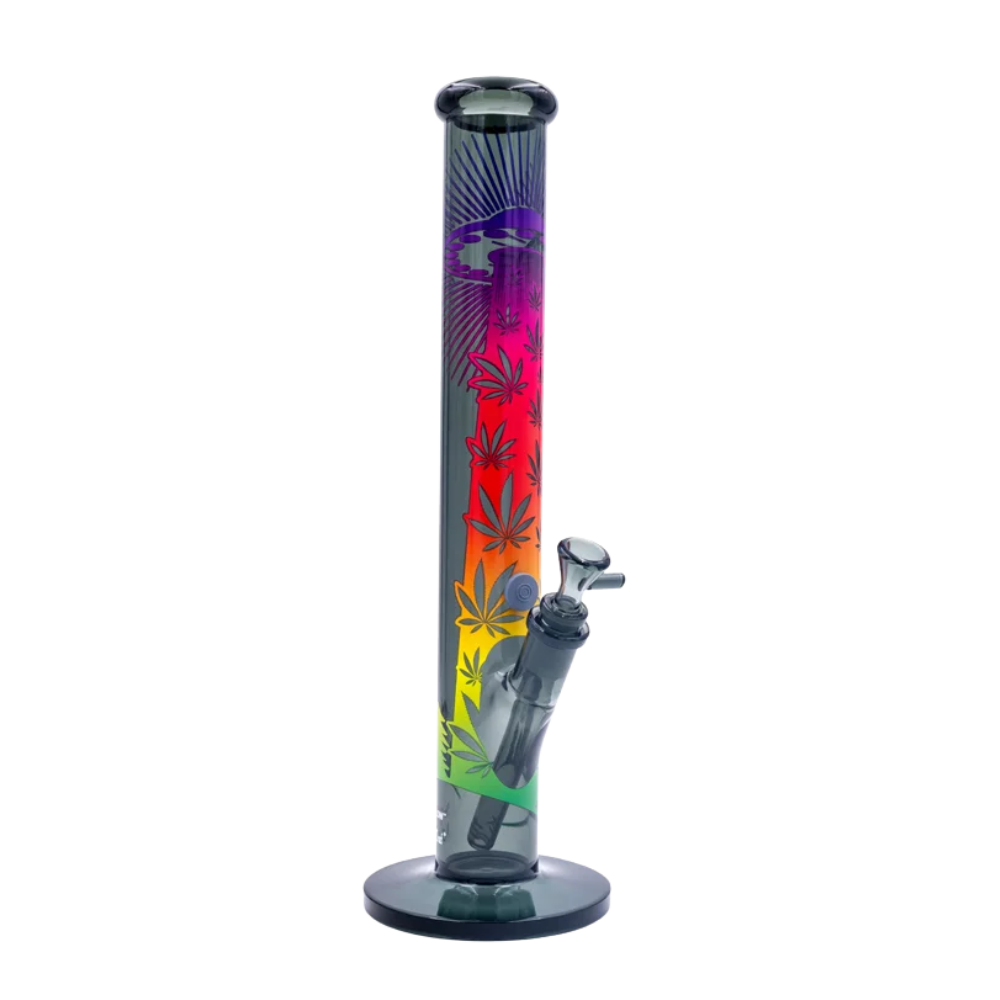 Fire-Flow x Black Leaf - Glas Bong - Ufo Gradient - 51mm - 40cm