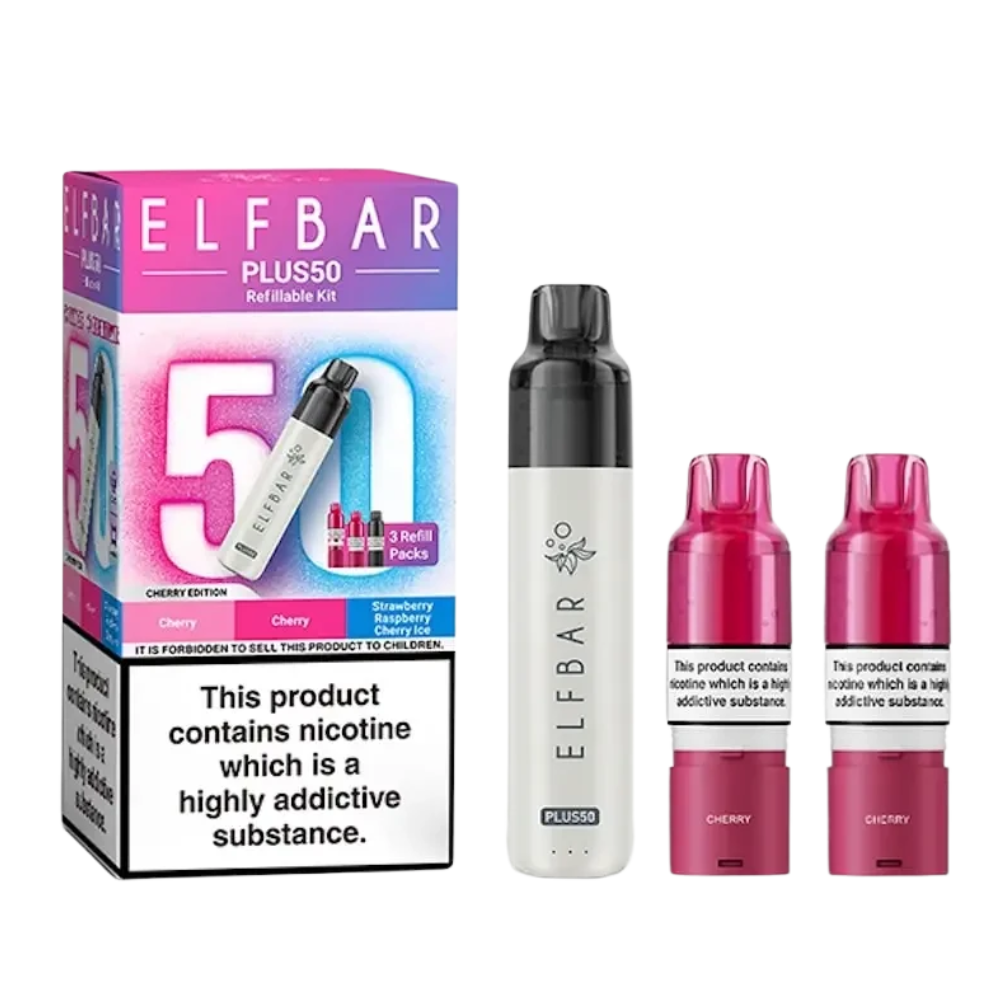 Elf Bar - Plus 50 - Starterset - Cherry Edition
