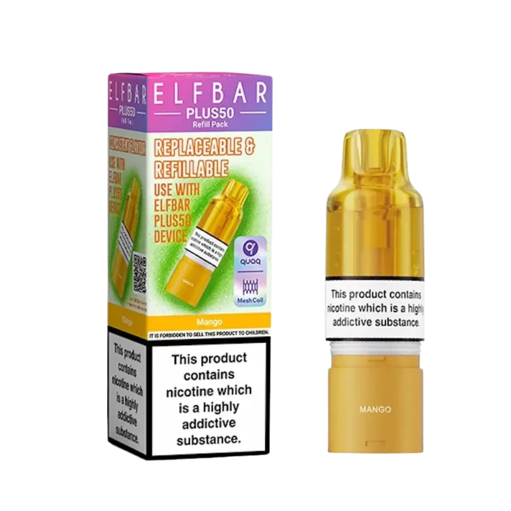 Elf Bar - Plus 50 - Pod & Refill - Mango
