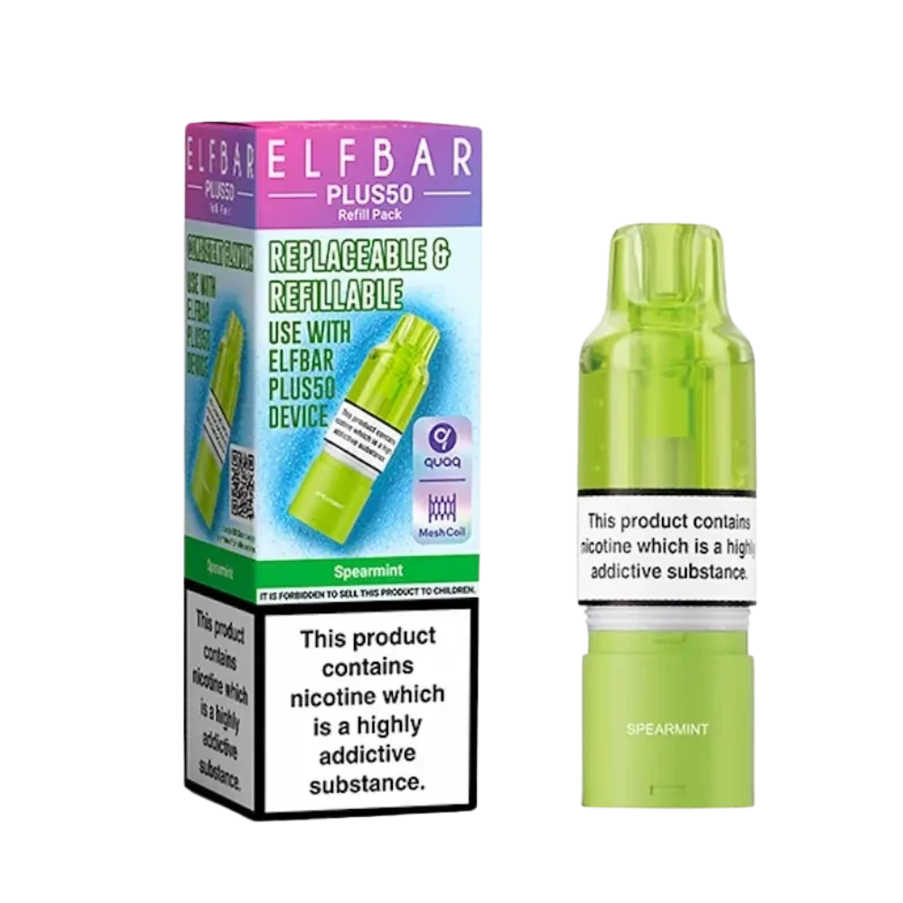Elf Bar - Plus 50 - Pod & Refill - Spearmint